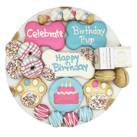 Happy Birthday Themed Dog Treats Gift Box