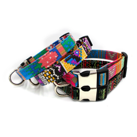 Dog Print Adjustable Collar; suitable For Large & Small Dogs