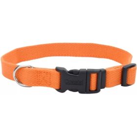 Coastal Pet New Earth Soy Adjustable Dog Collar Pumpkin Orange (Option: 1218"L x 3/4"W)