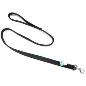 Coastal Pet Double Nylon Lead (Option: Black  48" Long x 1" Wide)