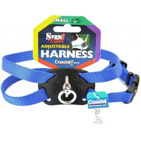 Coastal Pet Size Right Nylon Adjustable Harness (Option: Blue  Small (Girth Size 18"24"))