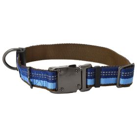 K9 Explorer Sapphire Reflective Adjustable Dog Collar (Option: 12"18" Long x 1" Wide)