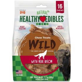 Nylabone Natural Healthy Edibles Wild Bison Chew Treats (Option: Small  16 Pack)