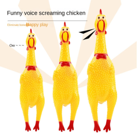 Pet supplies screaming chicken pet toys super funny screaming chicken dog toys (Color: 2pcs, size: S)