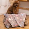 Prt Soft Brown Heart Claw Print Pet Rug For Dog And Cat S 23in*16in M 30in*20in L 41in*30in