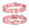 Sunflower pet collar cotton breathable dog collar pet supplies wholesale