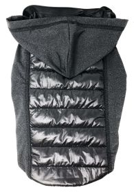 Pet Life 'Apex' Lightweight Hybrid 4-Season Stretch and Quick-Dry Dog Coat w/ Pop out Hood (Color: black, size: small)