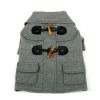 Military Static Rivited Fashion Collared Wool Pet Coat