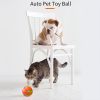 Interactive Dog Chew Toy Ball; Dog Balls Toy; USB Rechargeable Electric Pet Toy With LED Light