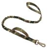 k9 leash; Bungee Dog Leash Tactical Dog Leash Nylon Adjustable Tactical Leash for Dogs Quick Release Military Dog Leash with 2 Control Handle; Bungee